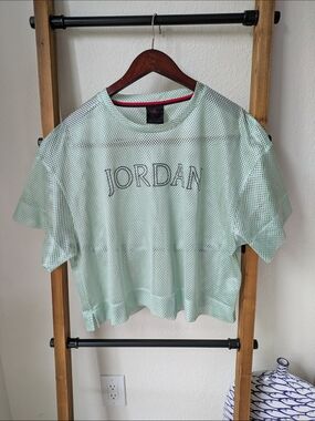 Jordan Women's Jordan Air Mint Mesh Crop Tee